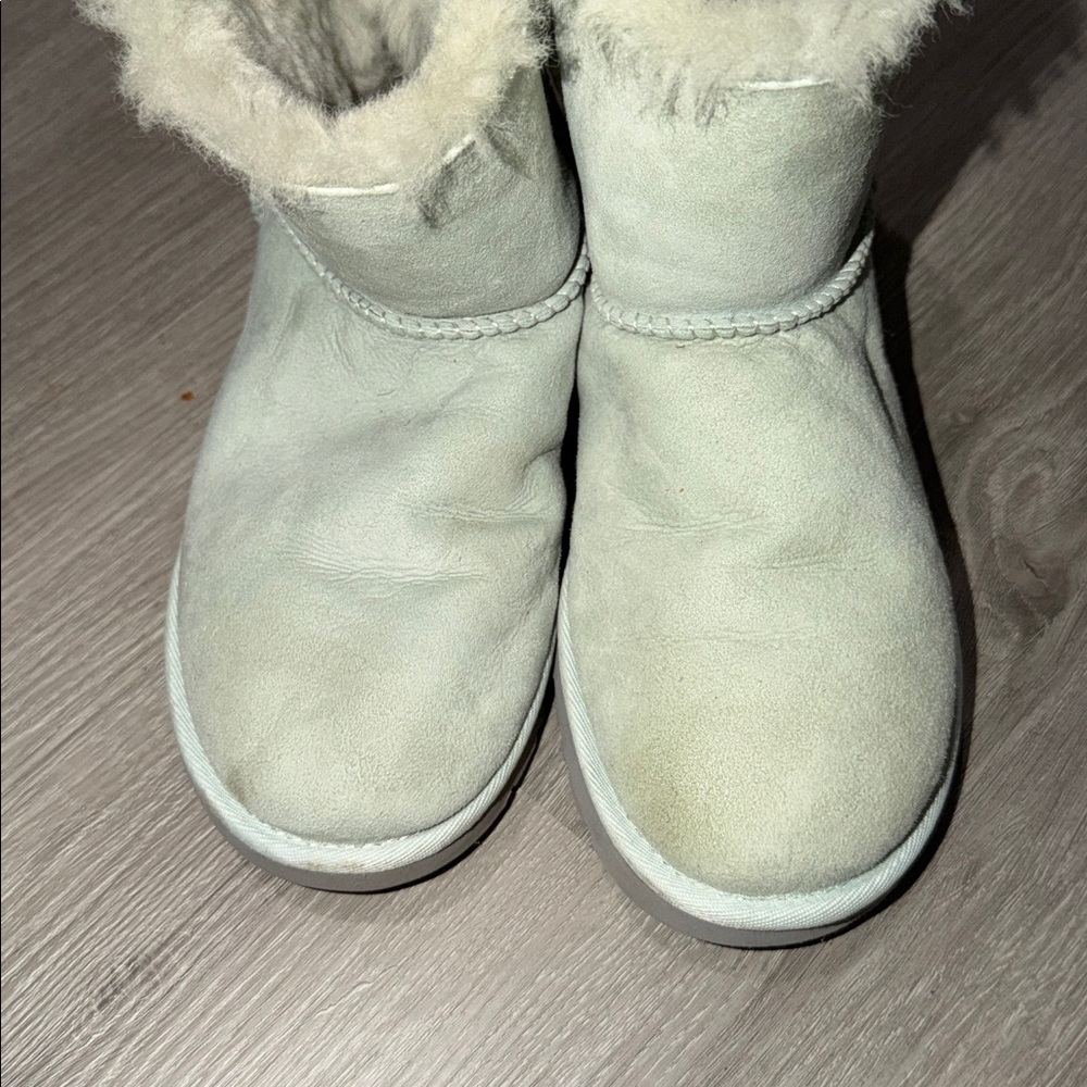 UGG AUSTRALIA Bailey Bow Mini Boots Baby Blue Size 6
